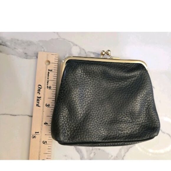 VTG Dooney & Bourke Black Pebble Leather Hobo Shoulder Bag With Matching Wallet - Picture 8 of 10